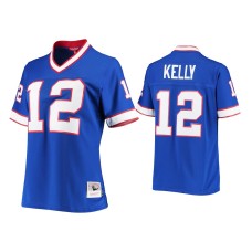 Women's Buffalo Bills #12 Jim Kelly Royal Legacy Replica 1990 Jersey