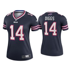 Women's Buffalo Bills #14 Stefon Diggs Navy Inverted Legend Jersey