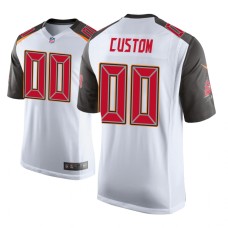 Men's Tampa Bay Buccaneers #0 White Custom Nike Game Jersey