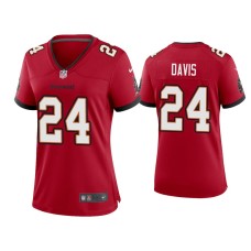 Women's Tampa Bay Buccaneers #24 2020 Carlton Davis Red Game Jersey