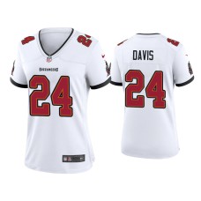 Women's Tampa Bay Buccaneers #24 2020 Carlton Davis White Game Jersey