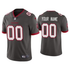 Men's Tampa Bay Buccaneers #0 2020 Custom Pewter Vapor Limited Jersey