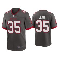 Men's Tampa Bay Buccaneers #35 2020 Jamel Dean Pewter Game Jersey