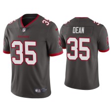 Men's Tampa Bay Buccaneers #35 2020 Jamel Dean Pewter Vapor Limited Jersey