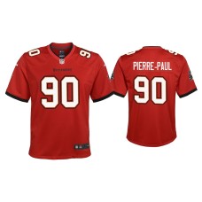 Youth Tampa Bay Buccaneers #90 2020 Jason Pierre-Paul Red Game Jersey