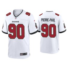 Men's Tampa Bay Buccaneers #90 2020 Jason Pierre-Paul White Game Jersey