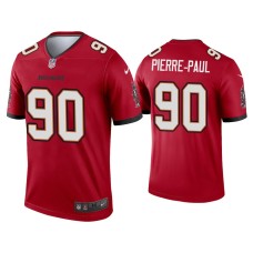 Men's Tampa Bay Buccaneers #90 2020 Jason Pierre-Paul Red Legend Jersey