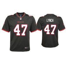 Youth Tampa Bay Buccaneers #47 2020 John Lynch Pewter Game Jersey