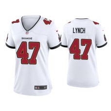 Women's Tampa Bay Buccaneers #47 2020 John Lynch White Game Jersey