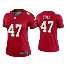 Women's Tampa Bay Buccaneers #47 2020 John Lynch Red Legend Jersey