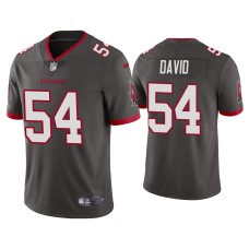 Men's Tampa Bay Buccaneers #54 2020 Lavonte David Pewter Vapor Limited Jersey