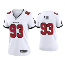 Women's Tampa Bay Buccaneers #93 2020 Ndamukong Suh White Game Jersey