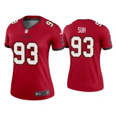 Women's Tampa Bay Buccaneers #93 2020 Ndamukong Suh Red Legend Jersey