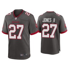 Men's Tampa Bay Buccaneers #27 2020 Ronald Jones II Pewter Game Jersey