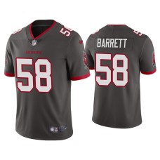 Men's Tampa Bay Buccaneers #58 2020 Shaquil Barrett Pewter Vapor Limited Jersey