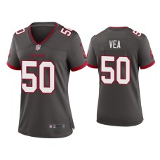 Women's Tampa Bay Buccaneers #50 2020 Vita Vea Pewter Game Jersey