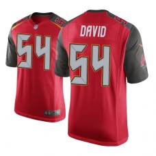 Men's Tampa Bay Buccaneers #54 Red Lavonte David Nike Game Jersey