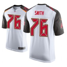 Men's Tampa Bay Buccaneers #76 White Donovan Smith Nike Game Jersey