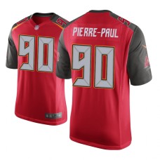 Men's Tampa Bay Buccaneers #90 Red Jason Pierre-Paul Nike Game Jersey