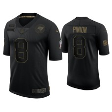 Men's Tampa Bay Buccaneers #8 Bradley Pinion Black 2020 Salute to Service Limited Jersey