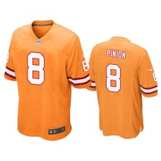 Men's Tampa Bay Buccaneers #8 Bradley Pinion Orange Game Jersey