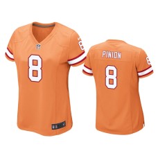 Women's Tampa Bay Buccaneers #8 Bradley Pinion Orange Game Jersey