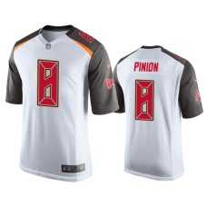 Men's Tampa Bay Buccaneers #8 Bradley Pinion White Game Jersey