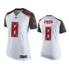 Women's Tampa Bay Buccaneers #8 Bradley Pinion White Game Jersey