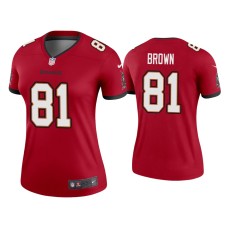 Women's Tampa Bay Buccaneers #81 Antonio Brown Red Legend Jersey