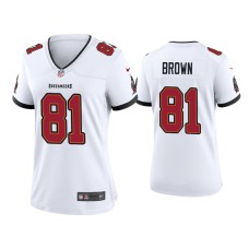 Women's Tampa Bay Buccaneers #81 Antonio Brown White Game Jersey