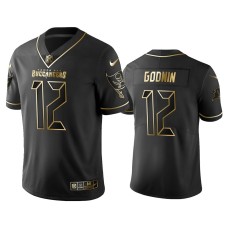 Men's Tampa Bay Buccaneers #14 Golden Edition Vapor Limited Chris Godwin Black Jersey