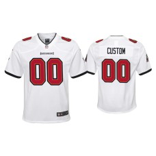 Youth Tampa Bay Buccaneers #0 Custom White Game Jersey