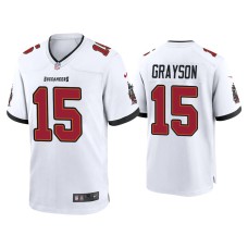 Men's Tampa Bay Buccaneers #15 Cyril Grayson White Game Jersey