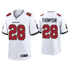 Men's Tampa Bay Buccaneers #28 Darwin Thompson White Game Jersey