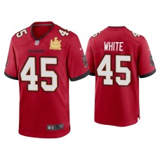 Men's Tampa Bay Buccaneers #45 Devin White Super Bowl LV Champions Red Game Jersey