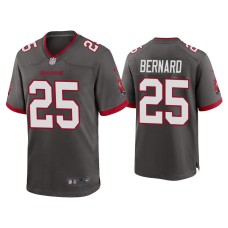 Men's Tampa Bay Buccaneers #25 Giovani Bernard Pewter Alternate Game Jersey