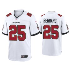 Men's Tampa Bay Buccaneers #25 Giovani Bernard White Game Jersey