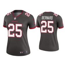 Women's Tampa Bay Buccaneers #25 Giovani Bernard Pewter Legend Jersey