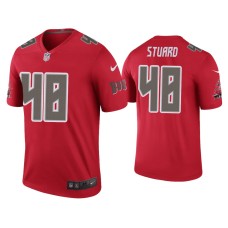 Men's Tampa Bay Buccaneers #48 Color Rush Legend Grant Stuard Red Jersey