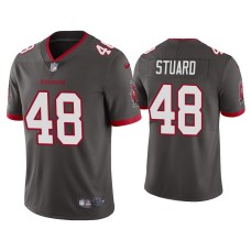 Men's Tampa Bay Buccaneers #48 Grant Stuard Vapor Limited Pewter Jersey