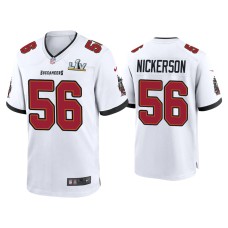 Men's Tampa Bay Buccaneers #56 Hardy Nickerson Super Bowl LV White Game Jersey