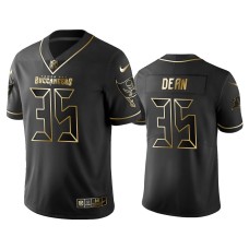 Men's Tampa Bay Buccaneers #35 2019 Golden Edition Vapor Limited Jamel Dean Black Jersey