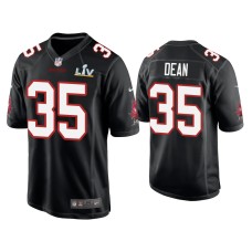 Men's Tampa Bay Buccaneers #35 Jamel Dean Super Bowl LV Black Game Fashion Jersey