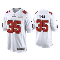 Men's Tampa Bay Buccaneers #35 Jamel Dean Super Bowl LV White Game Fashion Jersey