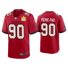 Men's Tampa Bay Buccaneers #90 Jason Pierre-Paul Super Bowl LV Champions Red Game Jersey