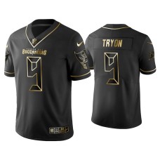 Men's Tampa Bay Buccaneers #9 Golden Edition Vapor Limited Joe Tryon Black Jersey