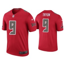 Men's Tampa Bay Buccaneers #9 Color Rush Legend Joe Tryon Red Jersey