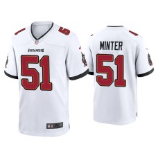 Men's Tampa Bay Buccaneers #51 Kevin Minter White Game Jersey