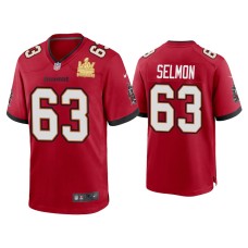 Men's Tampa Bay Buccaneers #63 Lee Roy Selmon Super Bowl LV Champions Red Game Jersey