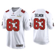 Men's Tampa Bay Buccaneers #63 Lee Roy Selmon Super Bowl LV White Game Fashion Jersey